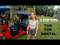 5 IMPORTANT TIPS WHEN HIRING A TUK TUK IN SRI LANKA 🇱🇰 | here's my guide | tuktukrental.com