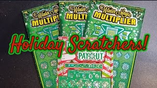 Winter Magic Multiplier \u0026 Peppermint Payout Scratchers #calottery #calotteryscratchers