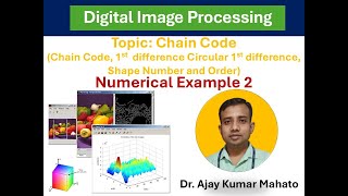 Module 2.3: Chain Code: Chain Code, 1st difference, Circular 1st Difference, Shape Number & Order|