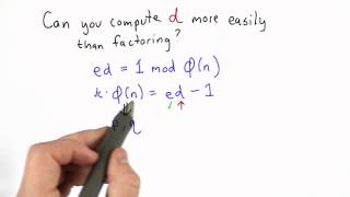 Computing D Still Hard - Applied Cryptography