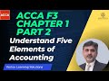 ACCA F3 Chapter 1 Part 2 - Easy Tips to Understand Five Elements of Accounting #acca #f3 #accaf3