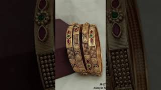 महाराष्ट्रीयन सोन्याच्या बांगड्या ची डिझाईन नक्की पहा gold bangles design #wedding #saree#trending