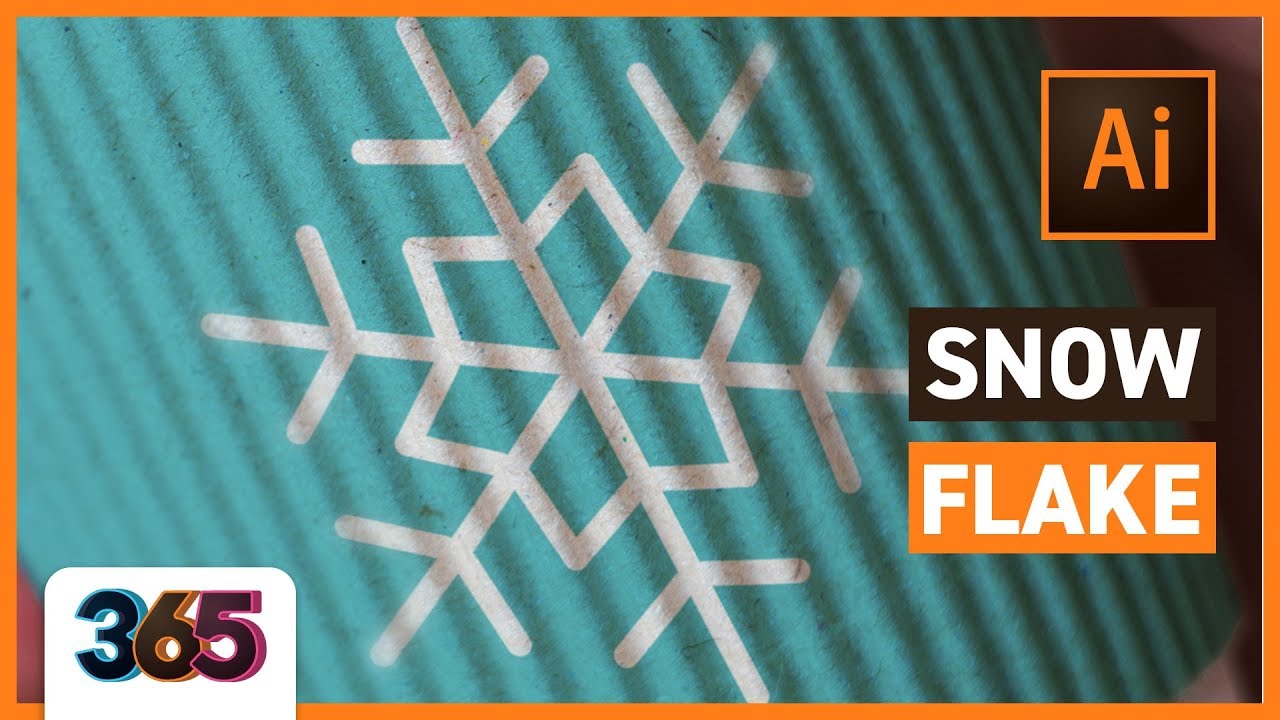 Snowflake Illustrator Cc Tutorial 349 365 Youtube