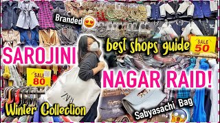 Sarojini Nagar Market Latest WINTER Collection! ₹50 Sweaters, Boots & Jewellery | BEST SHOPS VLOG