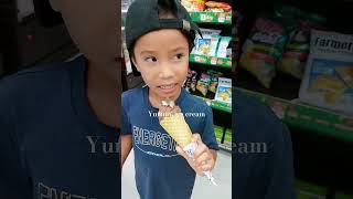 Make your nephew taste what he hasn't tasted in the province￼shorts#nephew#yummy#icecream