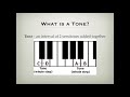 music theory lesson tones and semitones