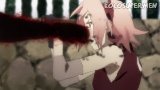 Kyuubi punches Sakura [ Naruto Shippuden 292 ]