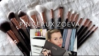 Pinceaux maquillage:Guide d'utilisation pour débutante \u0026 Revue ZOEVA édition Rose Golden