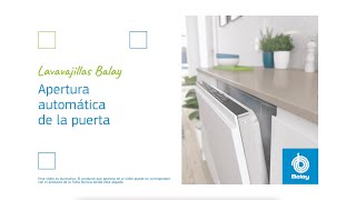 Apertura automática de la puerta - Lavavajillas integrable Balay