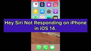 siri not working after ios 14 update