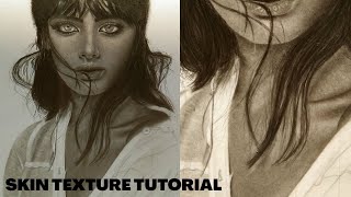 Realistic smooth skin texture drawing tutorial|beginners step by step skin with new tricks and tips|