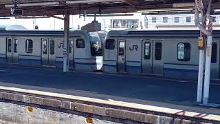 【疎開回送】JR東日本E217系 通過シーン① 小田原駅3番線にて