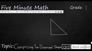 1st Grade Math Composing Two-Dimensional Shapes