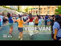 Walking Tour in Yerevan, Armenia, City of Dance, Song & Music, July 28, 2023, 4K 60fps