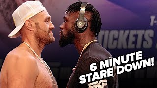 Tyson Fury & Deontay Wilder LOCK EYES IN INTENSE 6 MINS FACE OFF for third fight!