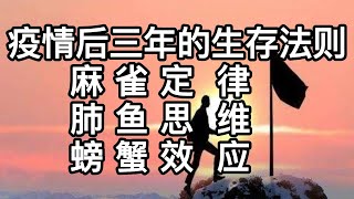 疫情后三年的生存法则：麻雀定律、肺鱼思维、螃蟹效应|要么出众，要么出局