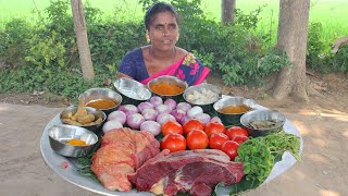 மாட்டுக்கறி குழம்பு l Beef Kuzhambu l BEEF KUZHAMBU Recipe by VILLAGE FOOD