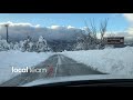 neve tra piemonte e liguria camera car sulle strade innevate