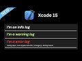 Xcode 15: Better Logging / Debugging Support