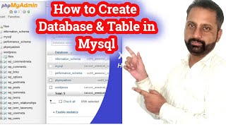 Create Database in mysql || How to create DB using phpmyadmin on Xampp in Hindi