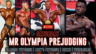 LIVE 🔴 Mr Olympia 2022 CLASSIC PHYSIQUE, MPD, Bikini PREJUDGING + MORE! CBUM Repeat? *WATCH PARTY*