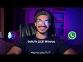 How to build an AI chatbot for whatsapp in 12:37 minutes.