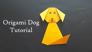 Easy Origami Dog | Dog Paper Craft | perro de papel | бумажная собака | Easy Paper Crafts