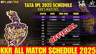 IPL 2025: KKR vs RCB 2025, Full Schedule officially released | Ami KKR Hai Taiyaar