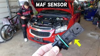 CHEVROLET CRUZE MAF SENSOR MASS AIR FLOW SENSOR REPLACEMENT LOCATION  CHEVY CRUZE