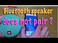 Problems pairing JBL bluetooth speaker to smartphone