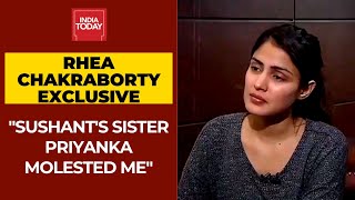 Rhea Chakraborty Makes Sensational Claim; Accuses Sushant's Sister Of Molesting Her