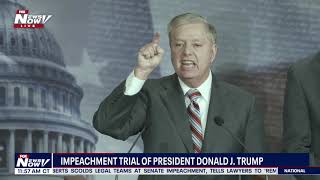 OH MY! Lindsey Graham GOES OFF On Democrats and Media Over Impeachment Trial