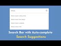 How To Create A Website's Autocomplete Search Box Using HTML, CSS, & JavaScript