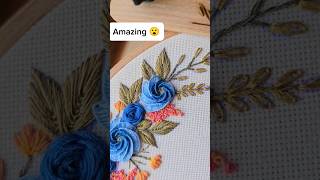 Amazing floral hand embroidery #shorts #trending #viral #new #foryou #video #ytshorts