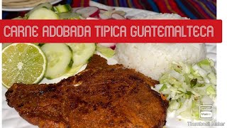 Carne Adobada típica Guatemalteca