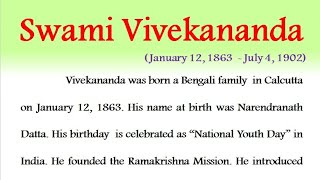 biography of Swami Vivekananda in English 2024 speech on Swami Vivekananda essay in English