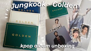 распаковка альбома Чонгука | unboxing album Jung Kook GOLDEN (SET \u0026 Weverse ver.)🐰