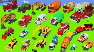 Koparka, ciężarówka zabawki, dźwig Bagrownica - Zabawki strażackie - radiowóz - Excavator Toys