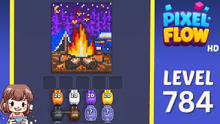 Pixel Flow Level 784 Solution Walkthrough