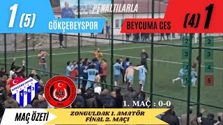 Gökçebeyspor / Beycuma CES: 1-1(5-4) Penaltılarla ŞAMPİYON GÖKÇEBEYSPOR ( ²⁶ Mart ²⁰²³ )