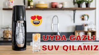 Uyda gazli suv qilamiz! Sodastream Spirit #bizbubiz