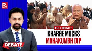 Debate  : Kharge Mocks Amit Shah's Mahakumbh Visit By Saying 'Dip In Ganga Won't Remove Poverty'