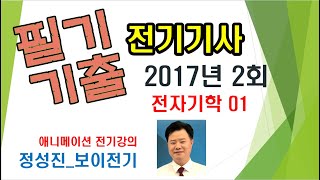 전기기사 필기 기출 2017년  2회  전자기학01