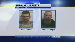 Two men caught during Whitley County burglary