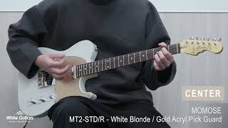 MOMOSE / MT2-STD/R - White Blonde / Gold Acryl Pick Guard