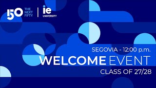 Welcome event class of 27/28 - Segovia 12:00 p.m.