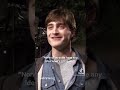 Daniel Radcliffe behind the scenes of Harry Potter