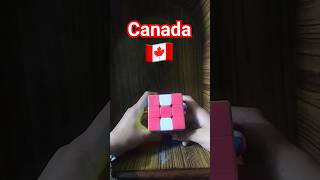 making countries flag with rubiks cube!