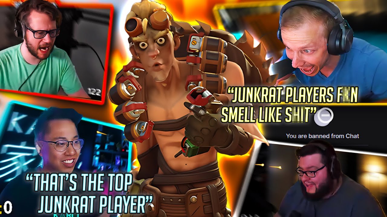 1 Top 500 Junkrat Vs 5 Streamers W Reactions Youtube