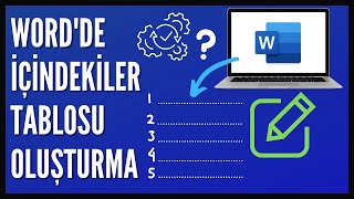 Word'de İçindekiler Tablosu Nasıl Oluşturulur? | Otomatik İçindekiler Tablosu Oluşturma